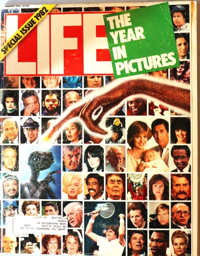 The cover of LIFE Magazine “The Year In Pictures 1982”