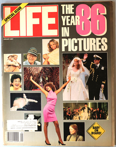 The cover of LIFE Magazine “The Year In Pictures 1986”