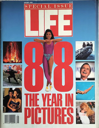 The cover of LIFE Magazine “The Year In Pictures 1988”