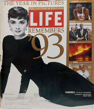 The cover of LIFE Magazine “The Year In Pictures 1993”