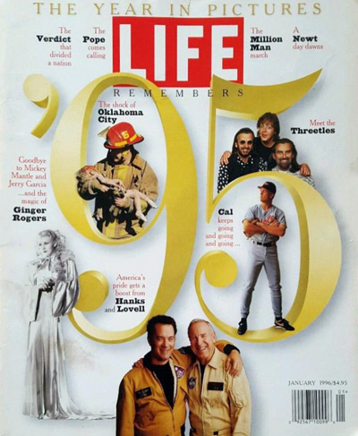 The cover of LIFE Magazine “The Year In Pictures 1995”
