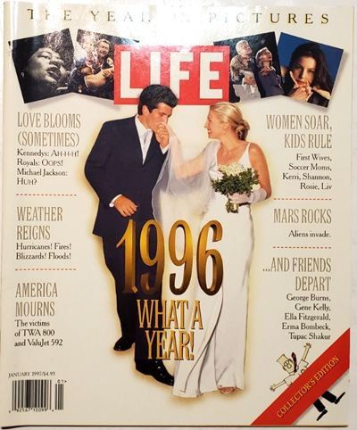 The cover of LIFE Magazine “The Year In Pictures 1996”