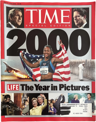 The cover of LIFE Magazine “The Year In Pictures 2000”