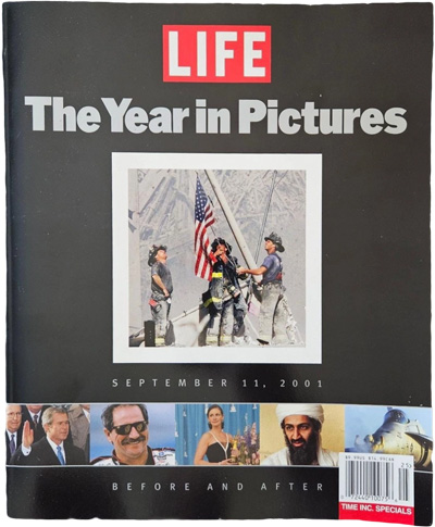 The cover of LIFE Magazine “The Year In Pictures 2001”