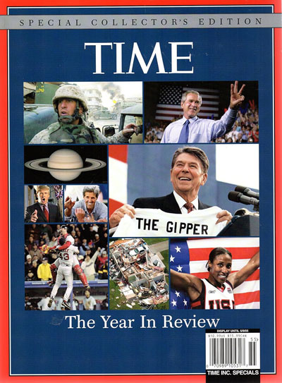 The cover of TIME Magazine “The Year In Review 2004”