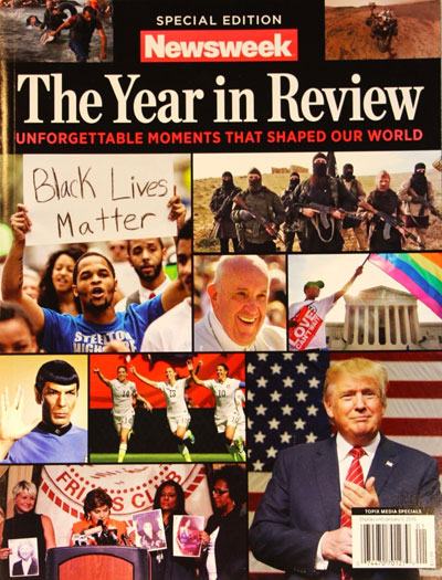 The cover of TIME Magazine “The Year In Review 2015”