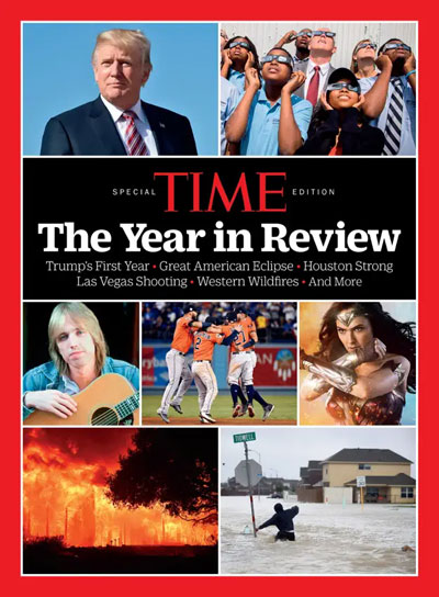 The cover of TIME Magazine “The Year In Review 2017”