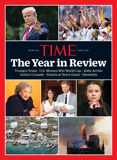 The cover of TIME Magazine “The Year In Review 2019”