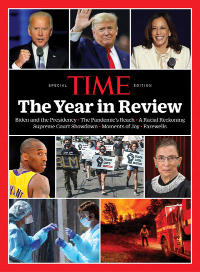 The cover of TIME Magazine “The Year In Review 2020”