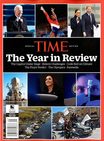 The cover of TIME Magazine “The Year In Review 2021”