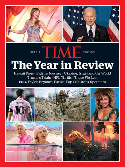 The cover of TIME Magazine “The Year In Review 2023”