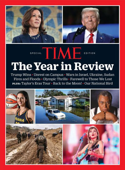 The cover of TIME Magazine “The Year In Review 2024”